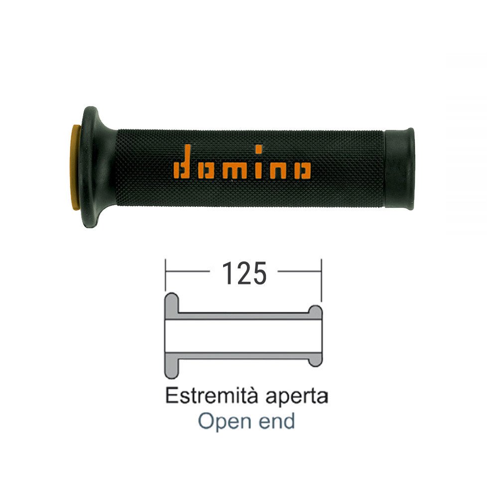 DOMINO Black/orange road grips