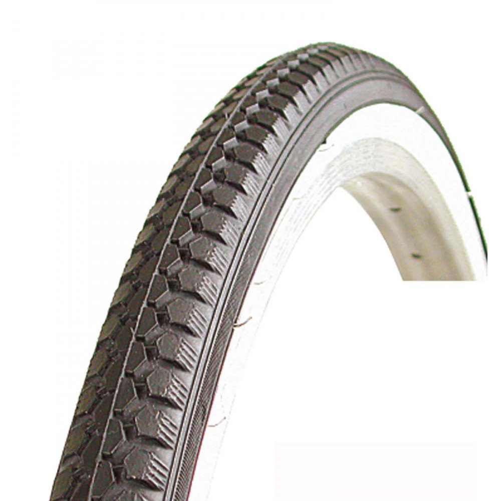 Tyre K131 - 26X1-1/2, black white, rigid