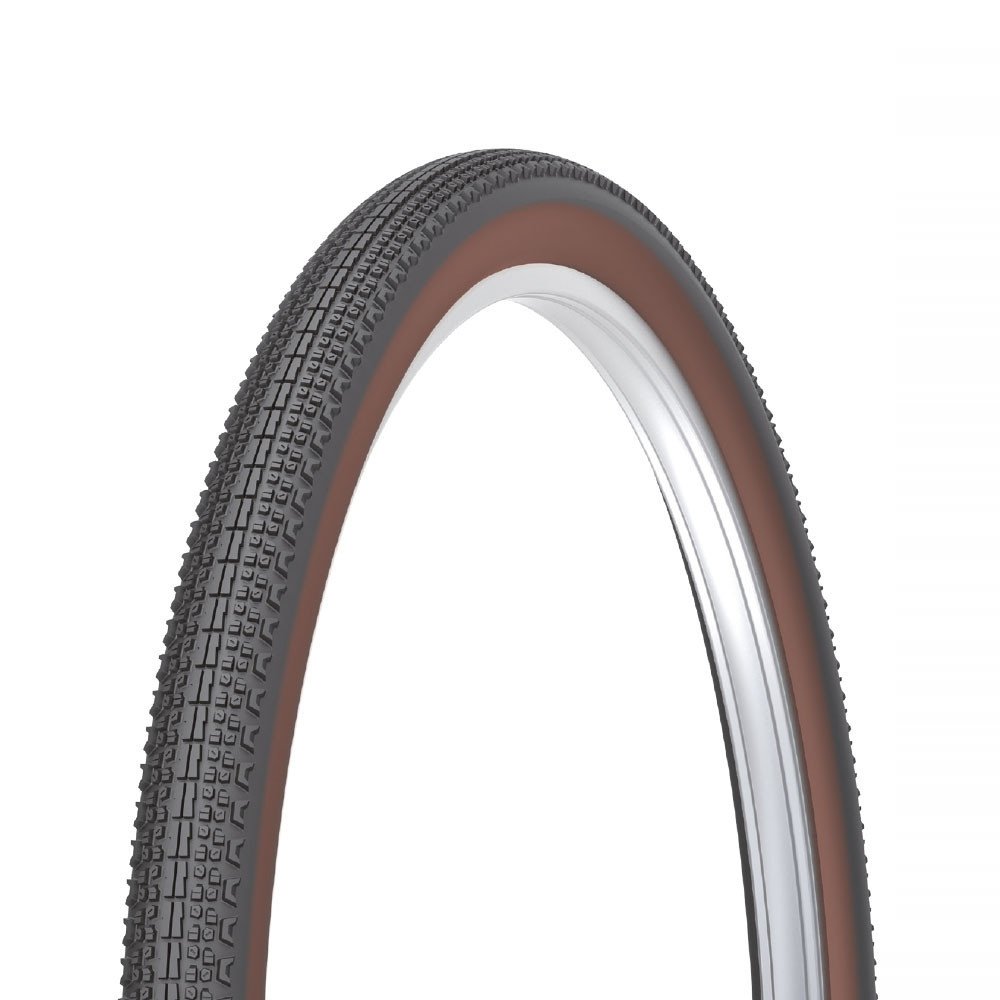 Tyre FLINTRIDGE - 700x40, black brown (classic), GCT, DTC