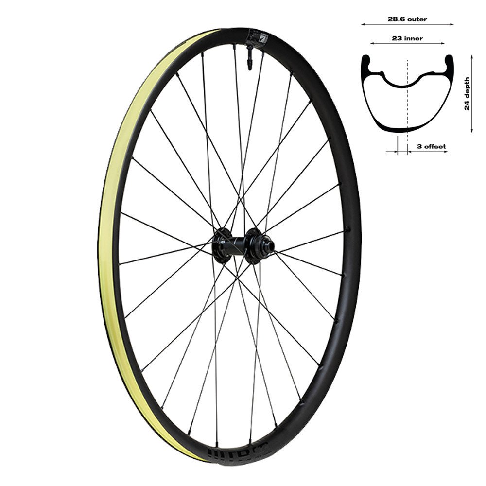 Front Wheel CZR Carbon i23 tubeless ready TCS Disc 28/700c - Center Lock