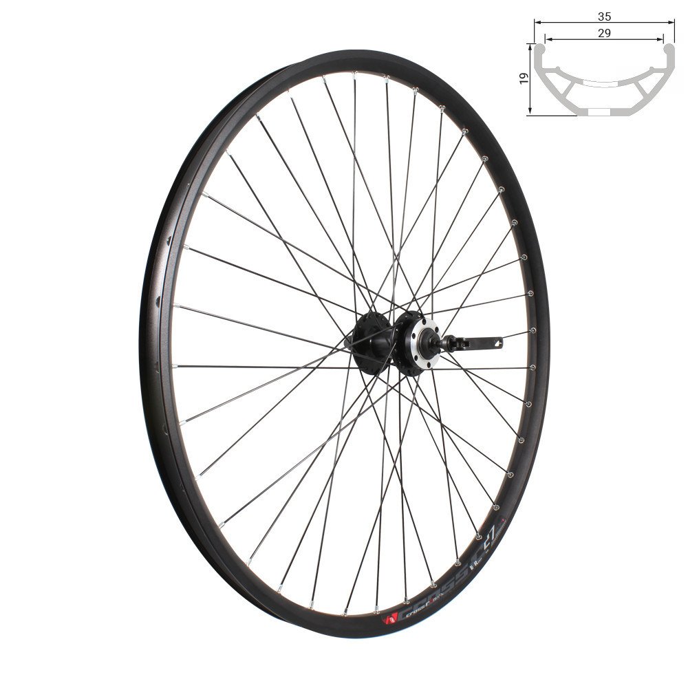 TUBELESS READY MTB wheel - Rear 29 with hub on quick release balls SH 9-11s cassette