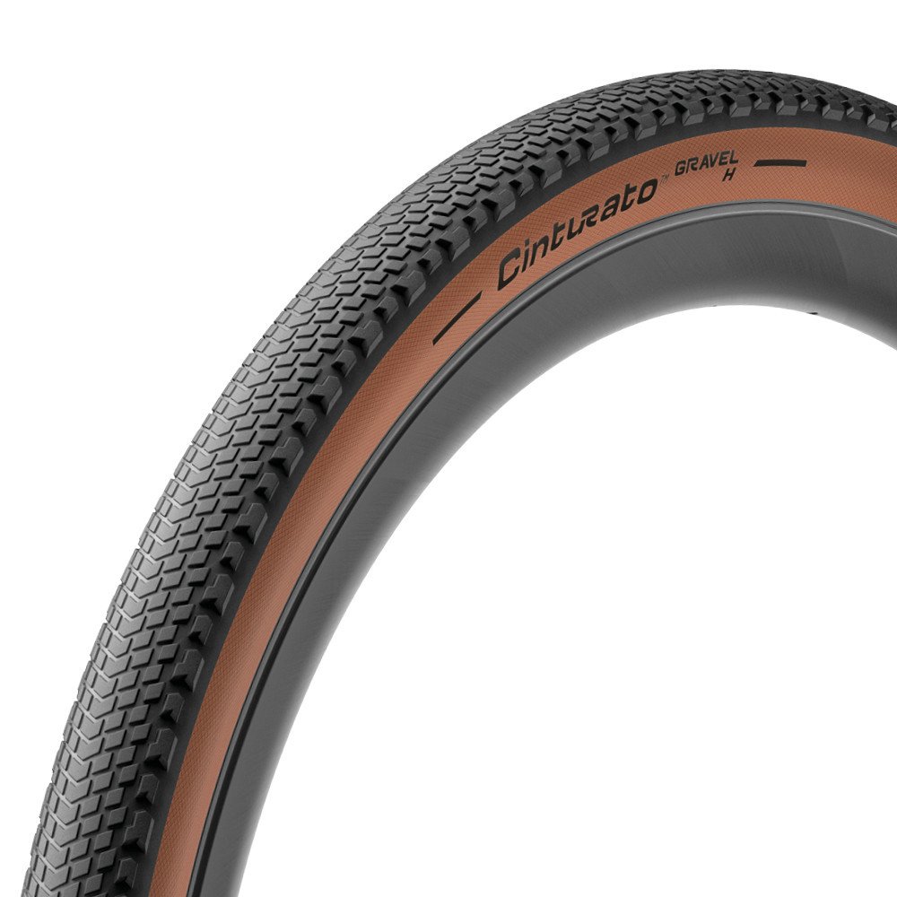 Tyre CINTURATO GRAVEL H - 650Bx45, black brown (classic), Techwall gravel