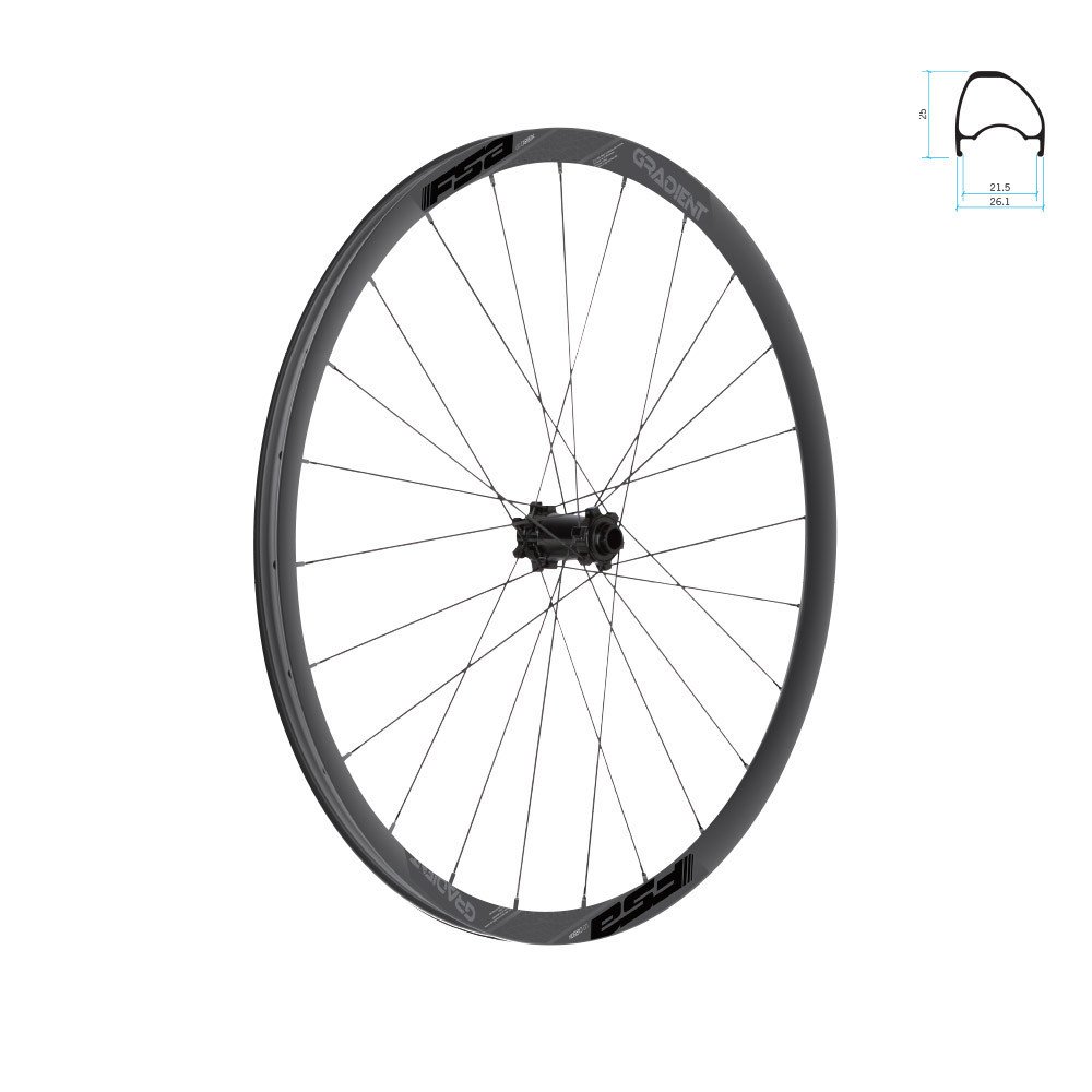 Wheelset GRADIENT Carbon i29 tubeless ready Disc 29 Boost A9 - SH11/HG, 6 holes