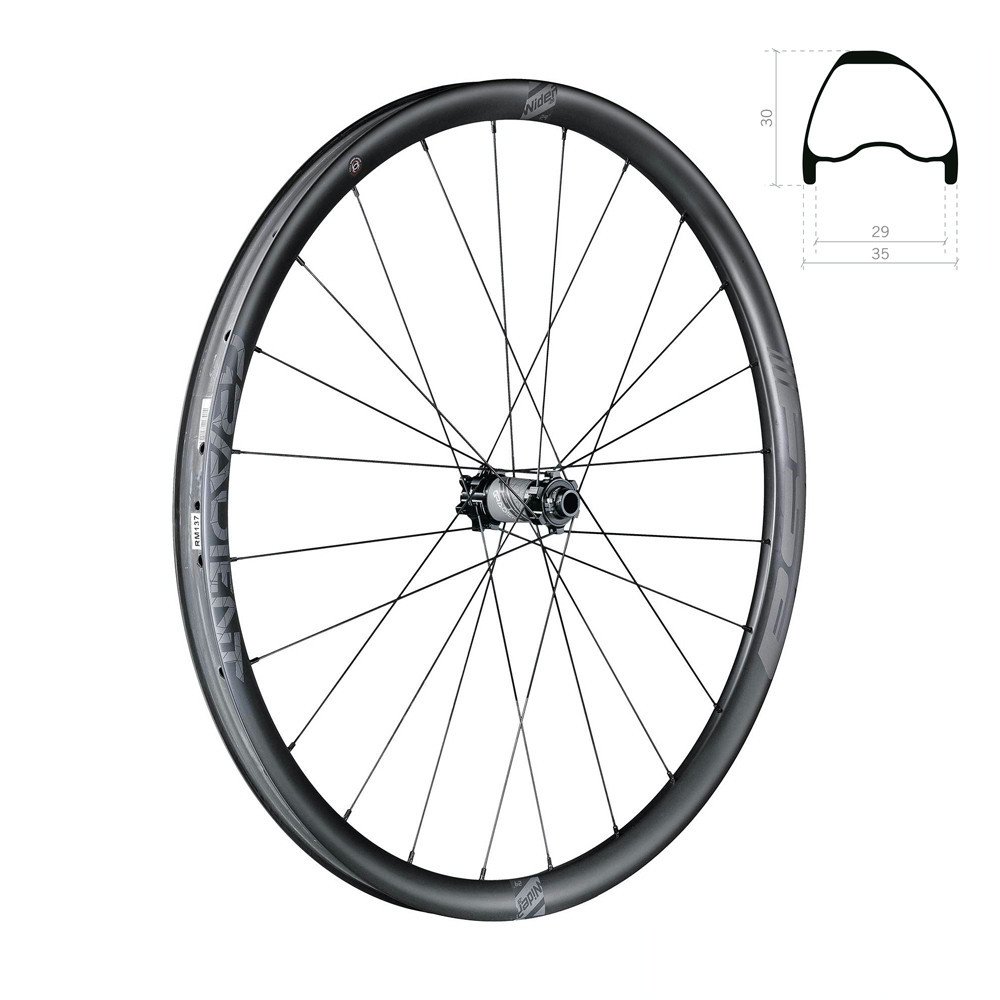Wheelset GRADIENT Carbon i29 tubeless ready Disc 29 Boost A9 - Sram XD, 6 holes