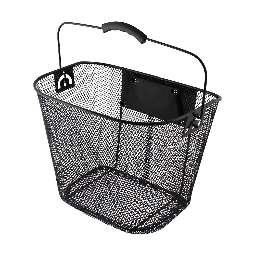 Front basket BASIC WITH CLIP - black