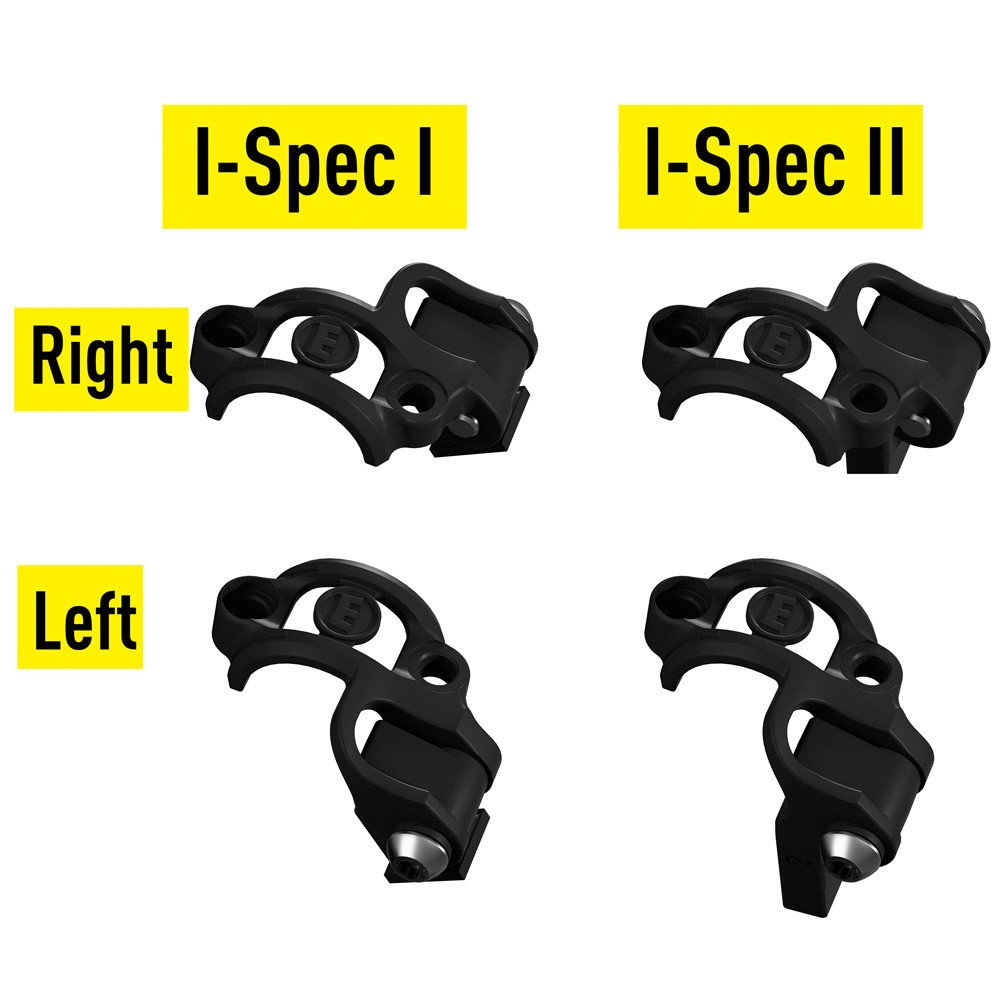 Handlebar clamp Shiftmix 1+2 set - For Shimano I-Spec I+II, set left + right, black