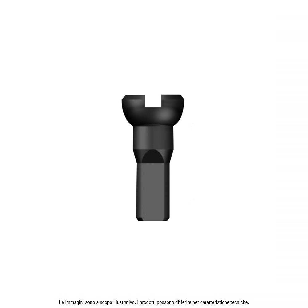 Nipple 16mm double sqaure alluminium anodized black (100 pc)