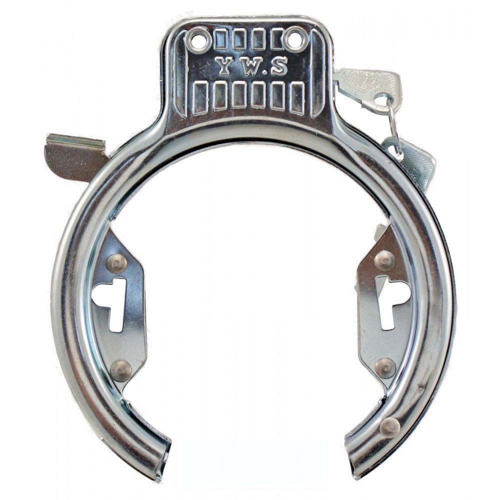 Frame ring lock WITH HOLES - chromed silver