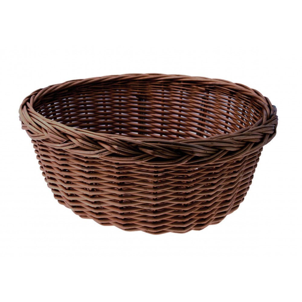 Front basket WICKER BIG - brown