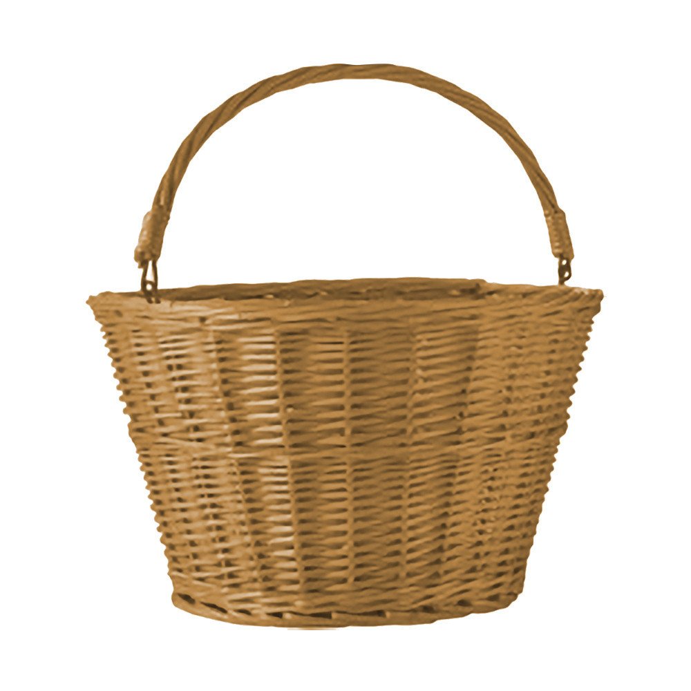 Front basket WICKER WITH HANDLE - natural