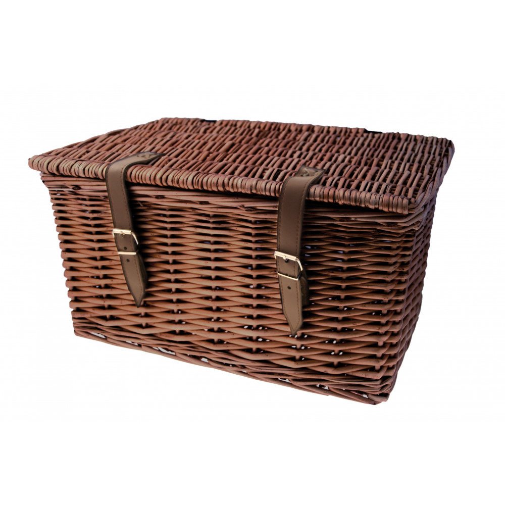 Front basket WICKER WITH FIBRES - brown