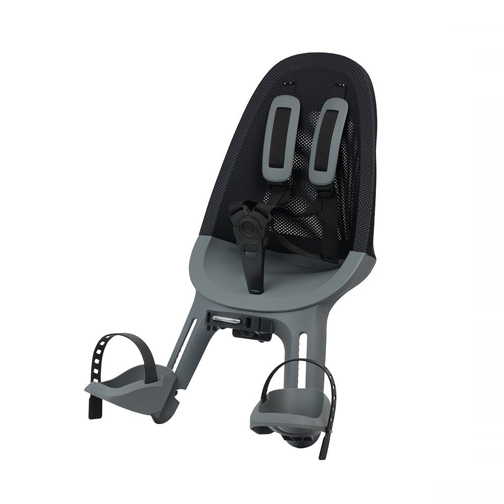 Front child bike seat AIR FRONT - black silver