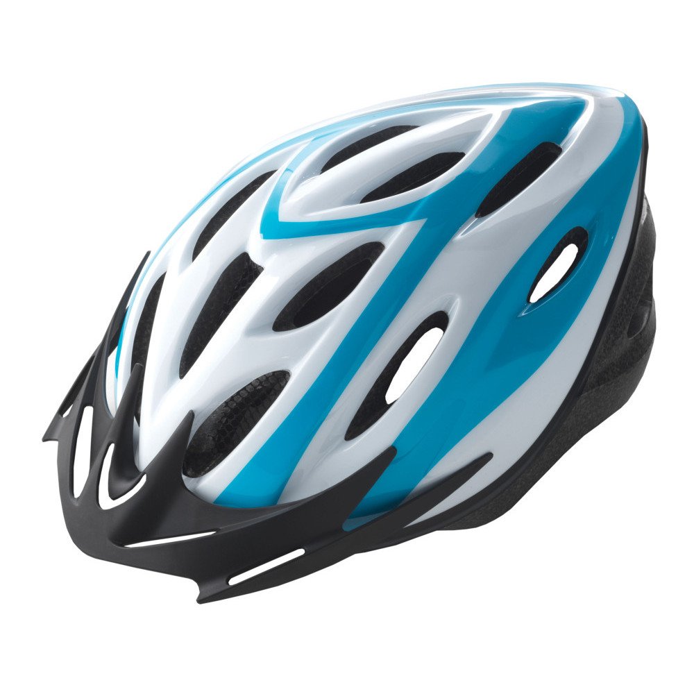 Helmet RIDER - L (58-61 cm), white blue