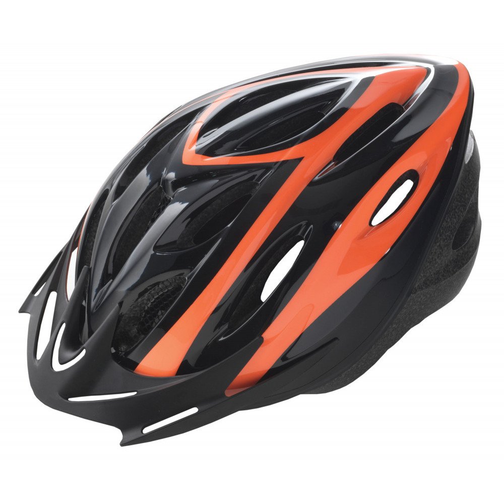 Helmet RIDER - L (58-61 cm), black orange