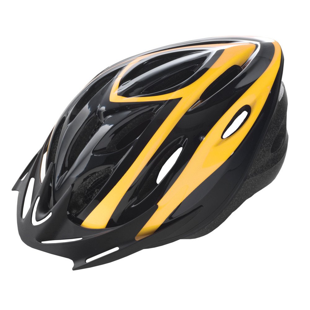 Helmet RIDER - M (54-58 cm), black yellow