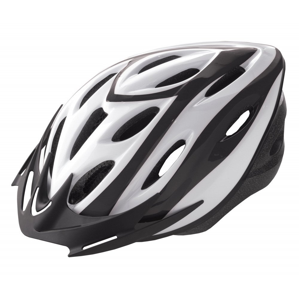 Helmet RIDER - L (58-61 cm), white black