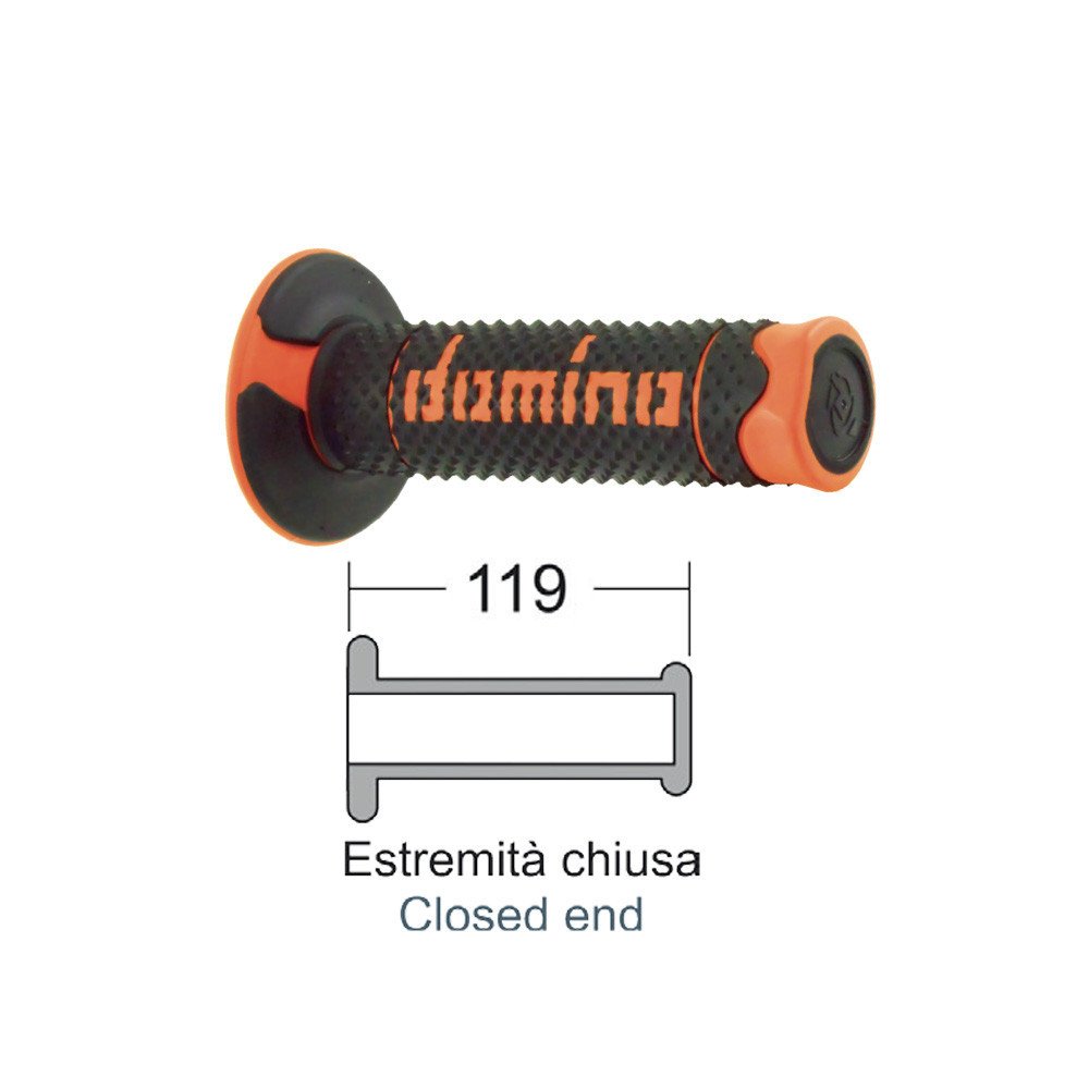DOMINO Grips soft black/orange