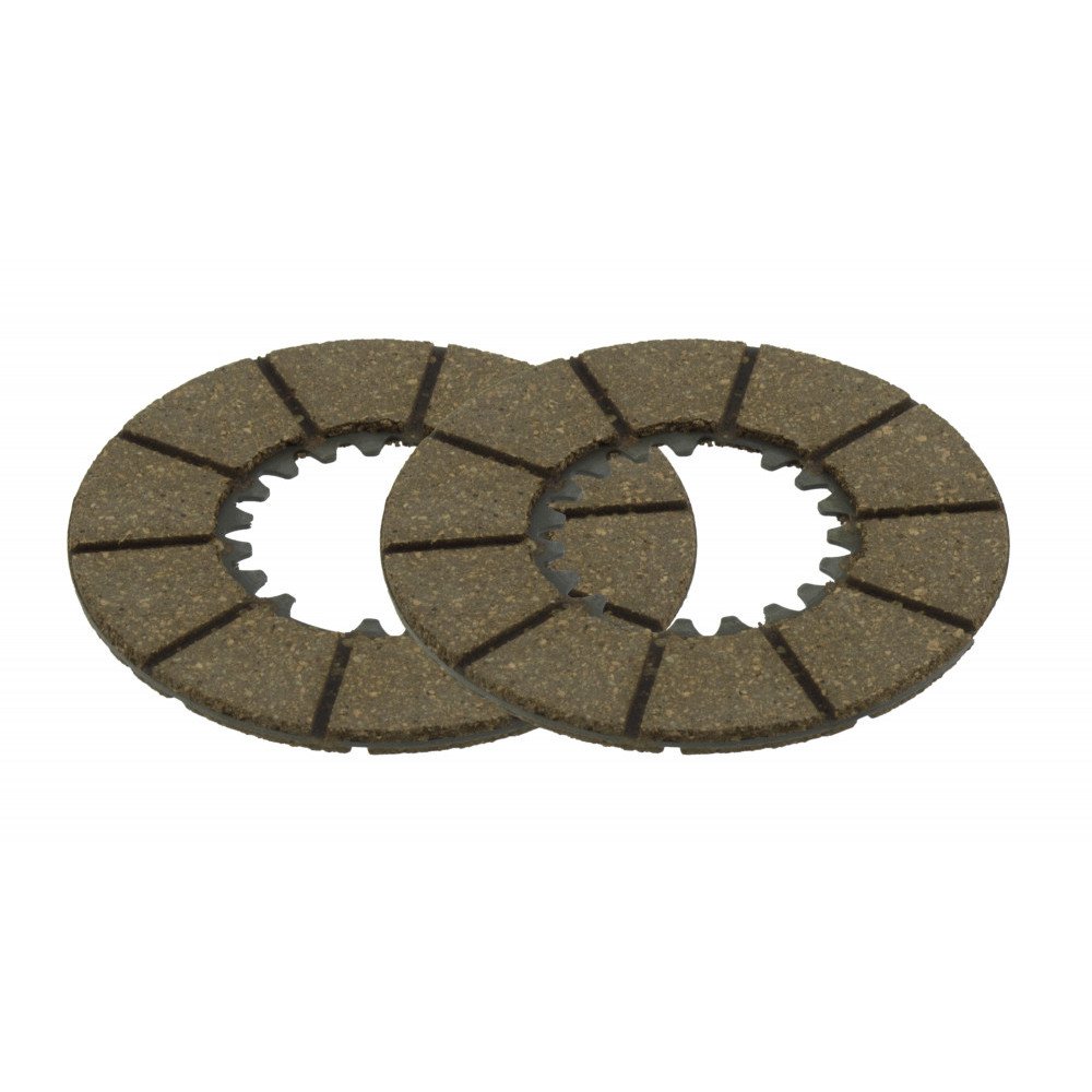 Clutch discs 2 pieces for Vespa 98/ 125 V1-15T/ V30-33T/ Ape A1-15T  FERODO FCD0723 013150