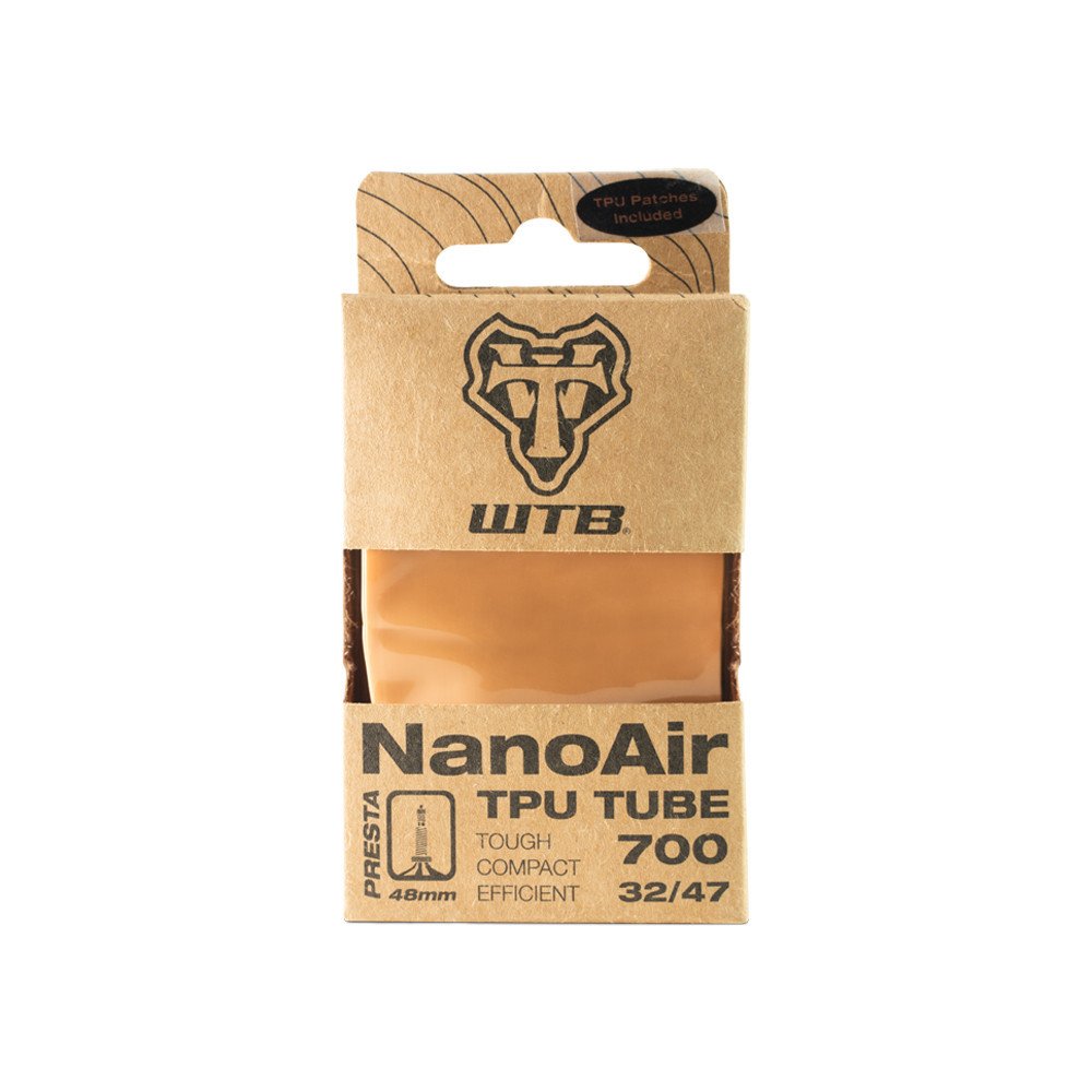 Tube NanoAir TPU - 700x32/47, Presta valve 48 mm, black para (tan)