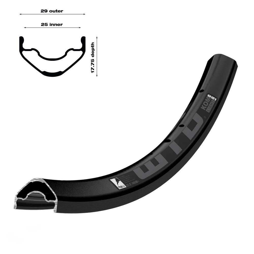 Rim KOM LIGHT Disc TCS - 29, i25, 32 holes