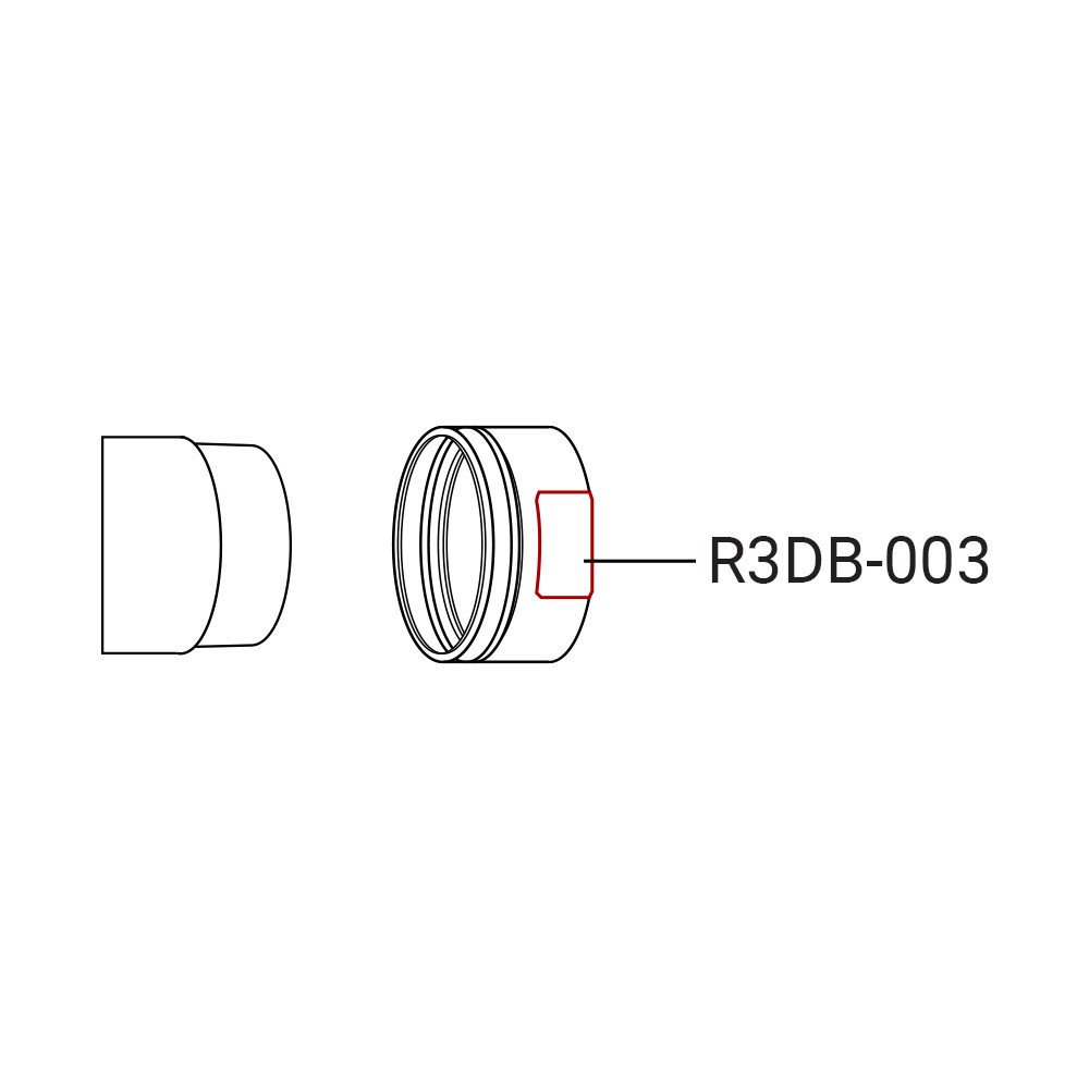 Rear hub right locknut R3DB-003
