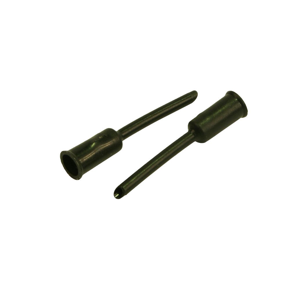 Ferrule with tip - package 50 pieces, PVC, Ø 5mm brake, black