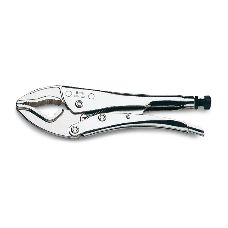 1055-SELF-LOCKING PLIERS CURVED JAWS