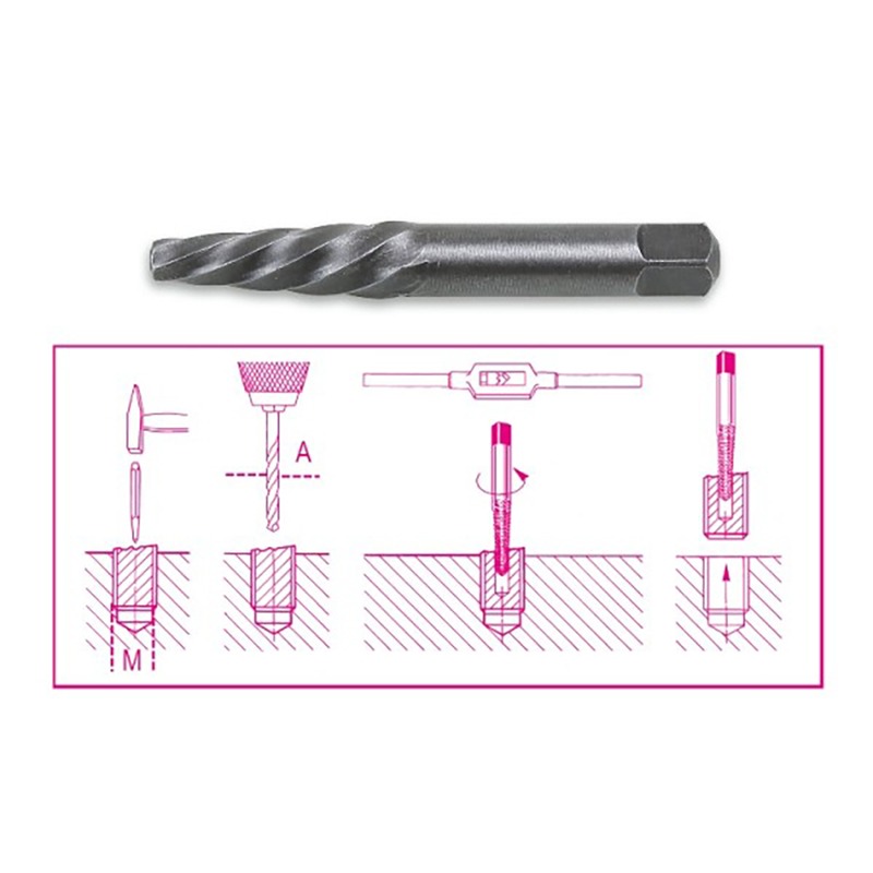 1430/2-TAPERED EXTRACTORS FORSCREWS