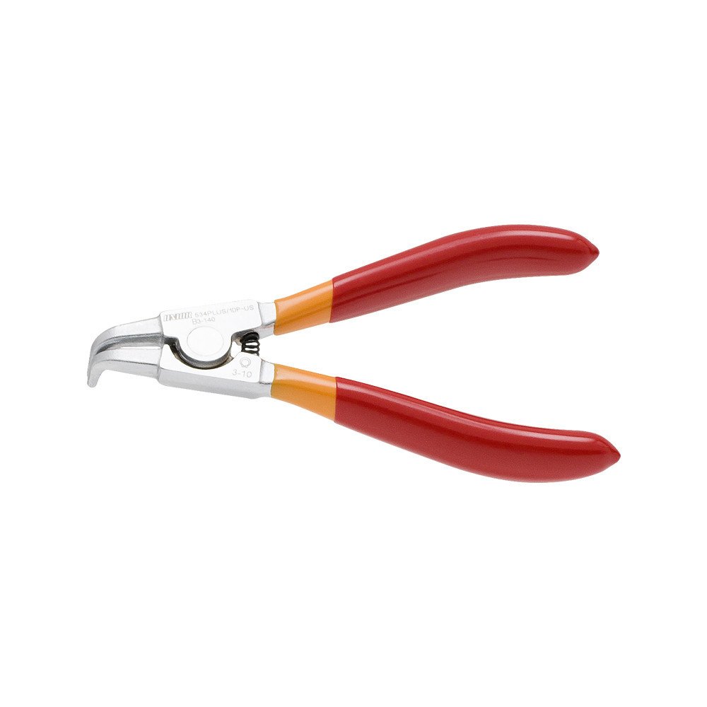 External lock rings pliers, bent 534PLUS/1DP-US - 140 x 3 - 10 mm