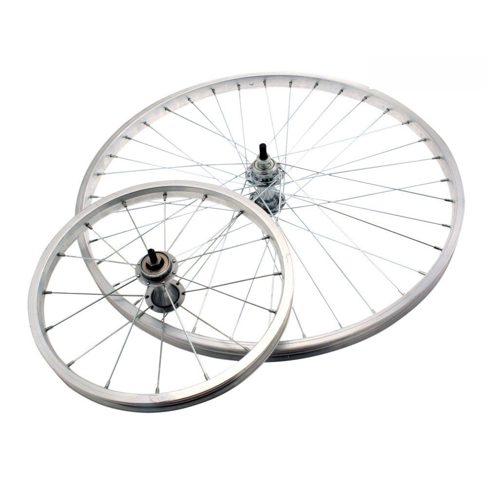 Rear wheel threaded TYPE R (Rod brake) 26x1 3/8 - Axle 3/8, cup and cone, steel hub 1s, steel rim